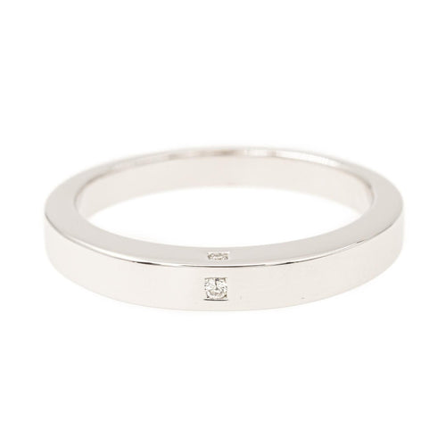 Bague 63 Bague Alliance Or blanc Diamant 58 Facettes 2090704CN