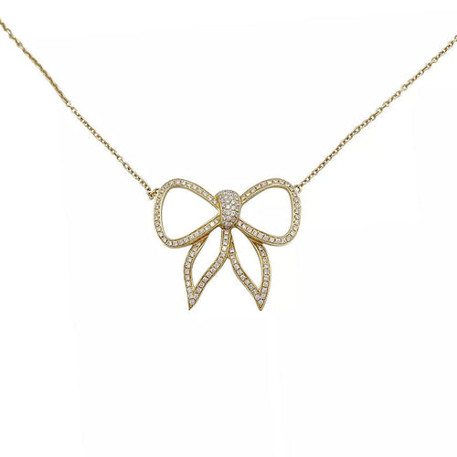 Collier Collier Morganne Bello, "Noeud", or jaune, diamants. 58 Facettes 32142