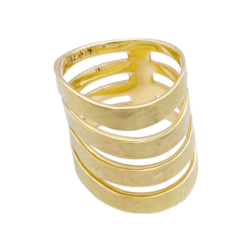 Bague 50 Bague H.Stern, "Oscar Niemeyer", or jaune mat. 58 Facettes 33587
