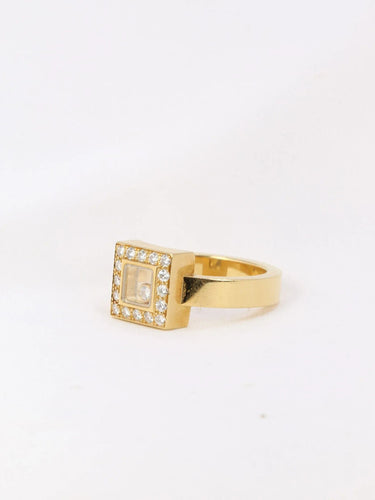 Bague CHOPARD - Bague Happy Diamonds carrée 58 Facettes J1
