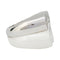 Bague 51 Bague Poiray "Sceau de Coeurs" en or blanc, céramique et diamants. 58 Facettes 31458