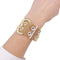 Bracelet Bracelet vintage "Ceinture", or rose et diamants. 58 Facettes 32557