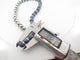 Collier vintage collier HERMES perles de jaspe bleu et argent massif 39cm 58 Facettes 256014