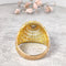Bague Bague ajourée en or jaune et diamant 58 Facettes 14895