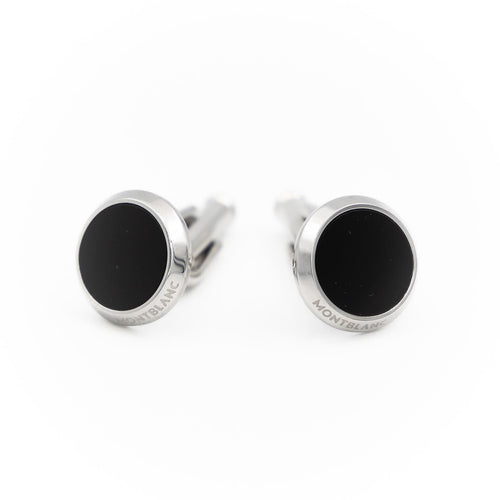 Boutons de manchette Montblanc Boutons de manchette Meisterstück Acier Onyx 58 Facettes 2201965CN