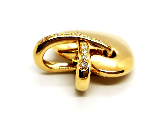 Pendentif Chaumet Pendentif Coeur Liens Or jaune Diamant 58 Facettes 1186440CN