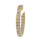 Boucles d'oreilles Créoles en or jaune et diamants. 58 Facettes 32410