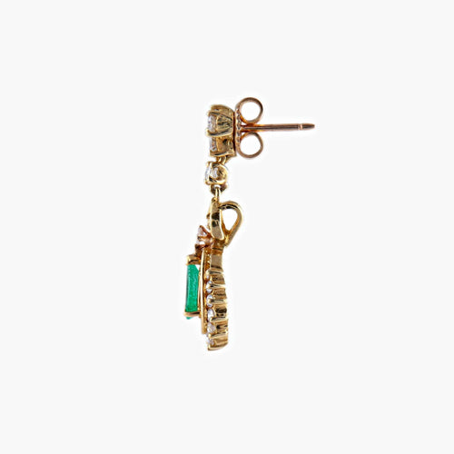 Boucles d'oreilles Or Jaune BOUCLES D’OREILLES DORMEUSES OR & TOURMALINE 58 Facettes BO/220029 RIV