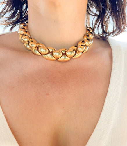 Collier Collier or jaune maillon 58 Facettes 1