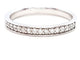 Bague 54 Bague Alliance Or blanc Diamant 58 Facettes 06350CD