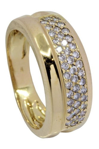 Bague 53.5 BAGUE PAVAGE DIAMANTS 58 Facettes 049251
