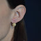 Boucles d'oreilles Dormeuses anciennes or rose demi perles fines serti étoilé 58 Facettes 19-187A