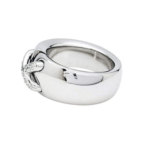 Bague 52 Bague Chaumet ,"Liens", or blanc et diamants. 58 Facettes 32678