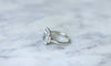 Bague Bague Art Déco aigue-marine diamants 58 Facettes