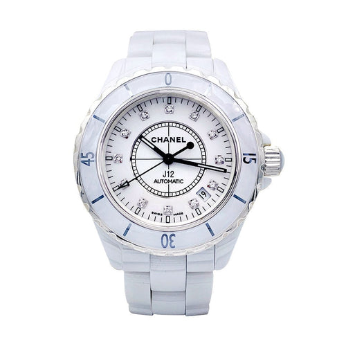 Montre Montre Chanel automatique, "J12", céramique blanche. 58 Facettes 32770