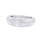 Bague 64 Bague jonc sertie d'une diamant taille émeraude. 58 Facettes 32553