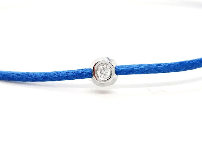 Bracelet Bracelet Cordon Or blanc Diamant 58 Facettes 578846RV