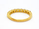 Bague 56 Bague Demie alliance Or jaune Diamant 58 Facettes 06359CD