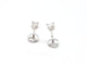 Boucles d'oreilles Boucles d'oreilles Puces Or blanc Diamant 58 Facettes 06426CD