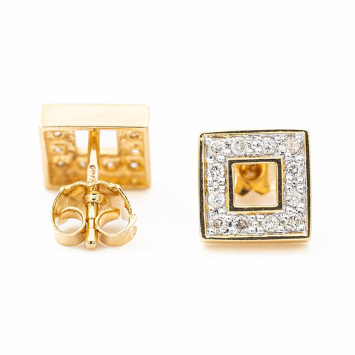 Boucles d'oreilles Boucles d'oreilles Puces Or jaune Diamant 58 Facettes 2090633CN