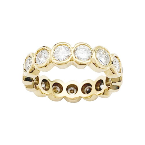 Bague 52 Alliance tour complet or jaune, diamants. 58 Facettes 31398