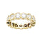 Bague 52 Alliance tour complet or jaune, diamants. 58 Facettes 31398