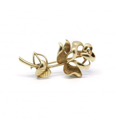Broche Jaune / Or 750 Broche fleur CHAUMET 58 Facettes 160040SP