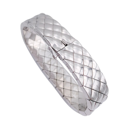 Bracelet Bracelet Chanel, "Matelassé", or blanc. 58 Facettes 32189