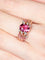 Bague Bague Tourmaline rose, Saphirs roses et Diamants 58 Facettes