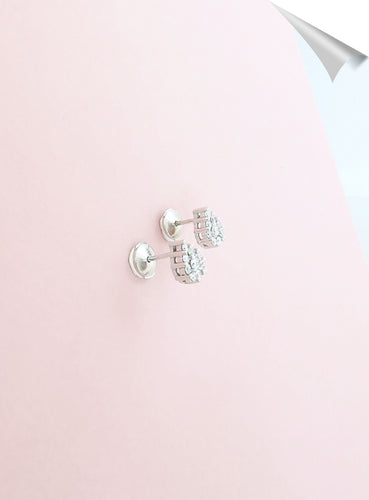 Boucles d'oreilles Boucles d'oreilles Diamants & Or Blanc 58 Facettes AA 1584