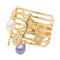 Bague 52 Louis Vuitton Bague Monogram Or jaune Perle 58 Facettes 2609075CN