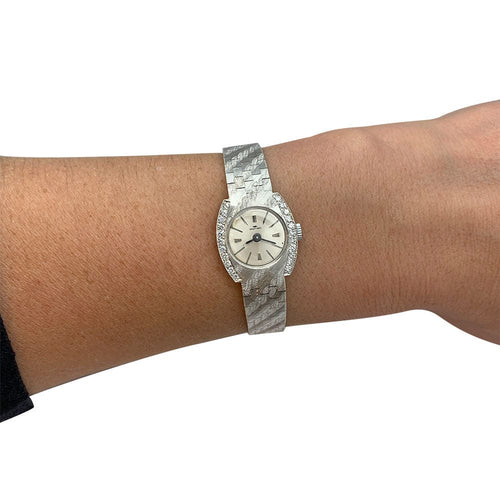 Montre Montre Jaquet Droz en or blanc et diamants. 58 Facettes 31262