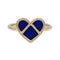 Bague 53 Bague Poiray, "L'attrape-coeur", or jaune, lapis lazuli. 58 Facettes 33210