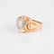 Bague 51 Bague Tank or jaune & platine 58 Facettes