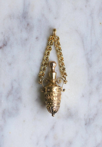 Pendentif Pendentif flacon à sels amphore en or 58 Facettes