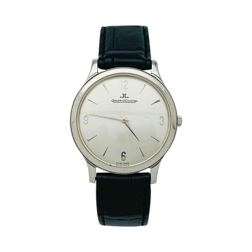 Montre Montre Jaeger Lecoultre, "Master", acier sur cuir. 58 Facettes 31959