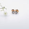 Boucles d'oreilles Clous d'oreilles en or jaune, diamants 58 Facettes