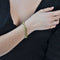 Bracelet Bracelet or jaune gourmette limée 58 Facettes 21-763
