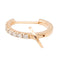 Boucles d'oreilles Ginette NY Boucles d'oreilles Créole Solo mini diamond ever hoop Or jaune diamant 58 Facettes 2595539CN