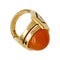Bague 49 Bague Boucheron or jaune et cornaline. 58 Facettes 30794