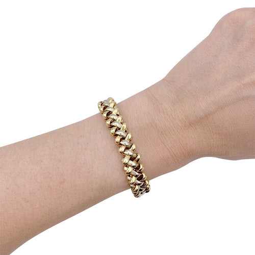 Bracelet Bracelet Boucheron, or jaune, or blanc. 58 Facettes 32654