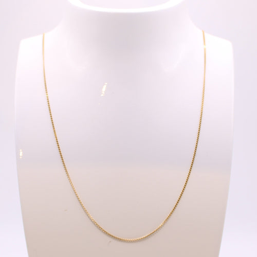 Collier Chaîne maille forçat, or jaune 58 Facettes