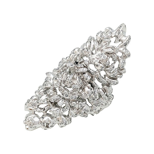 Bague 56 Bague Repossi "Nérée" en or blanc et diamants. 58 Facettes 30811