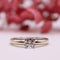 Bague Solitaire or blanc et diamant 58 Facettes