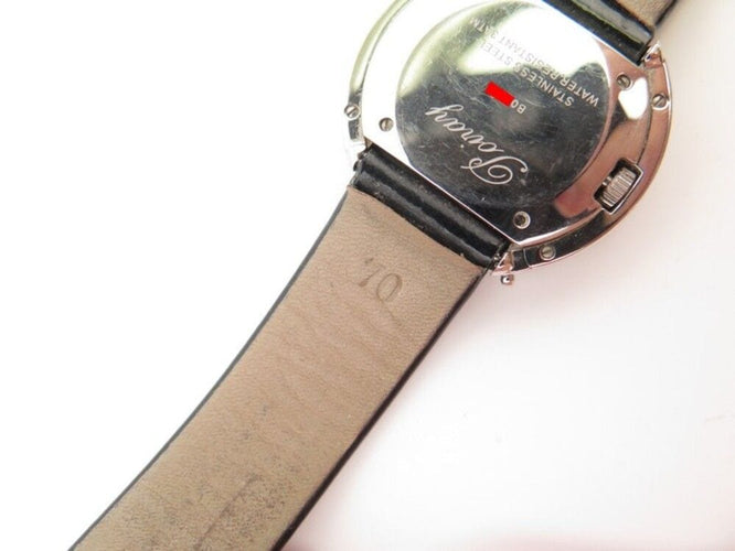 Montre montre POIRAY ma premiere ronde 30 mm en acier palladie diamants quartz 58 Facettes 252681
