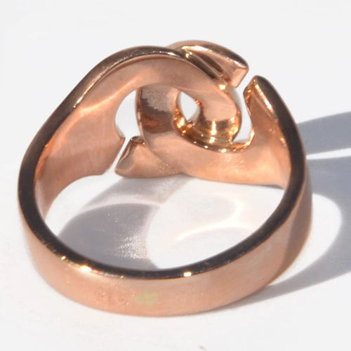 Bague Bague de la maison Dinh Van modèle R12 en or rose 58 Facettes 0