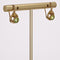 Boucles d'oreilles Dormeuses or jaune et péridots 58 Facettes 15-116
