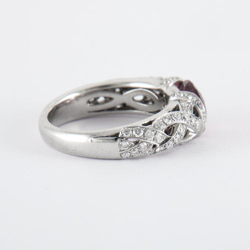 Bague 53 Bague Entrelacée Tourmaline Diamants 58 Facettes 2.136