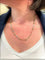 Collier CHAINE MAILLE GRAIN DE CAFÉ ALTERNÉE 2 ORS 58 Facettes 046761