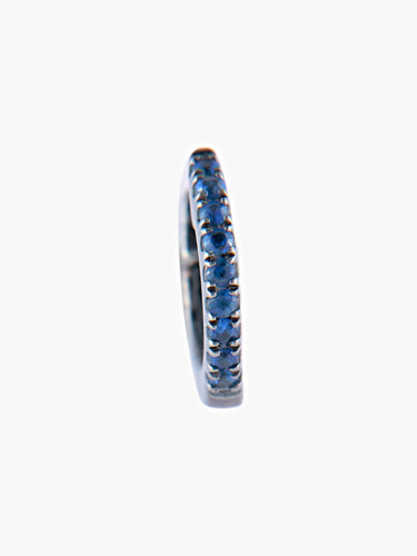 Boucles d'oreilles Créoles Saphirs DJULA 58 Facettes